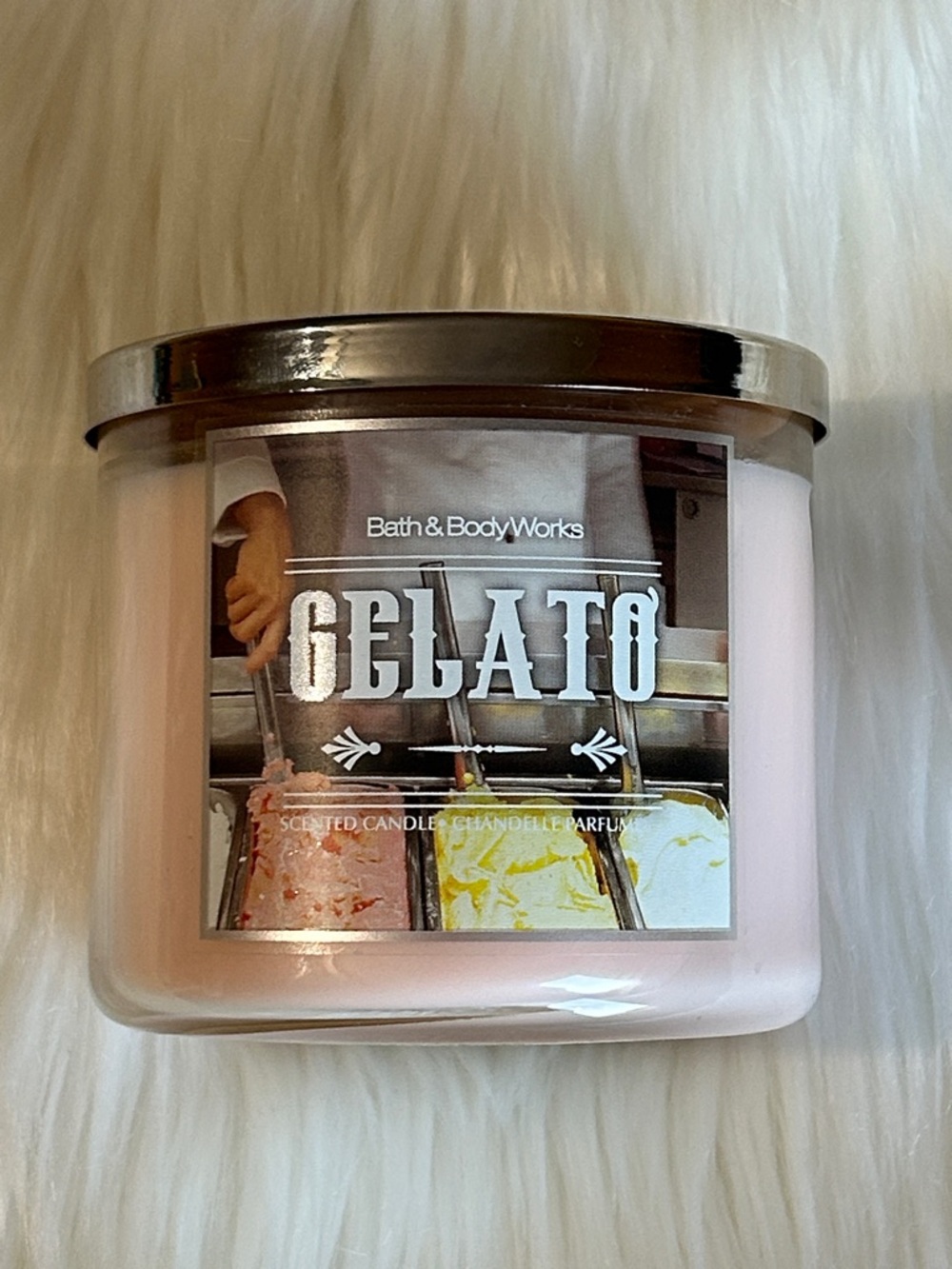 NEW Bath and Body Works Gelato 3 wick candle 2018 RARE